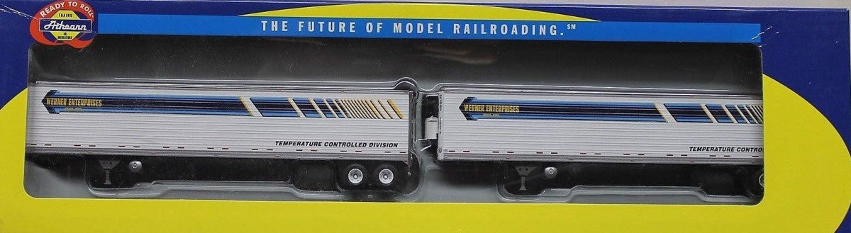 Athearn 28457 HO RTR Werner 53' Utility Reefer Trailers (Pack of 2) Weathered