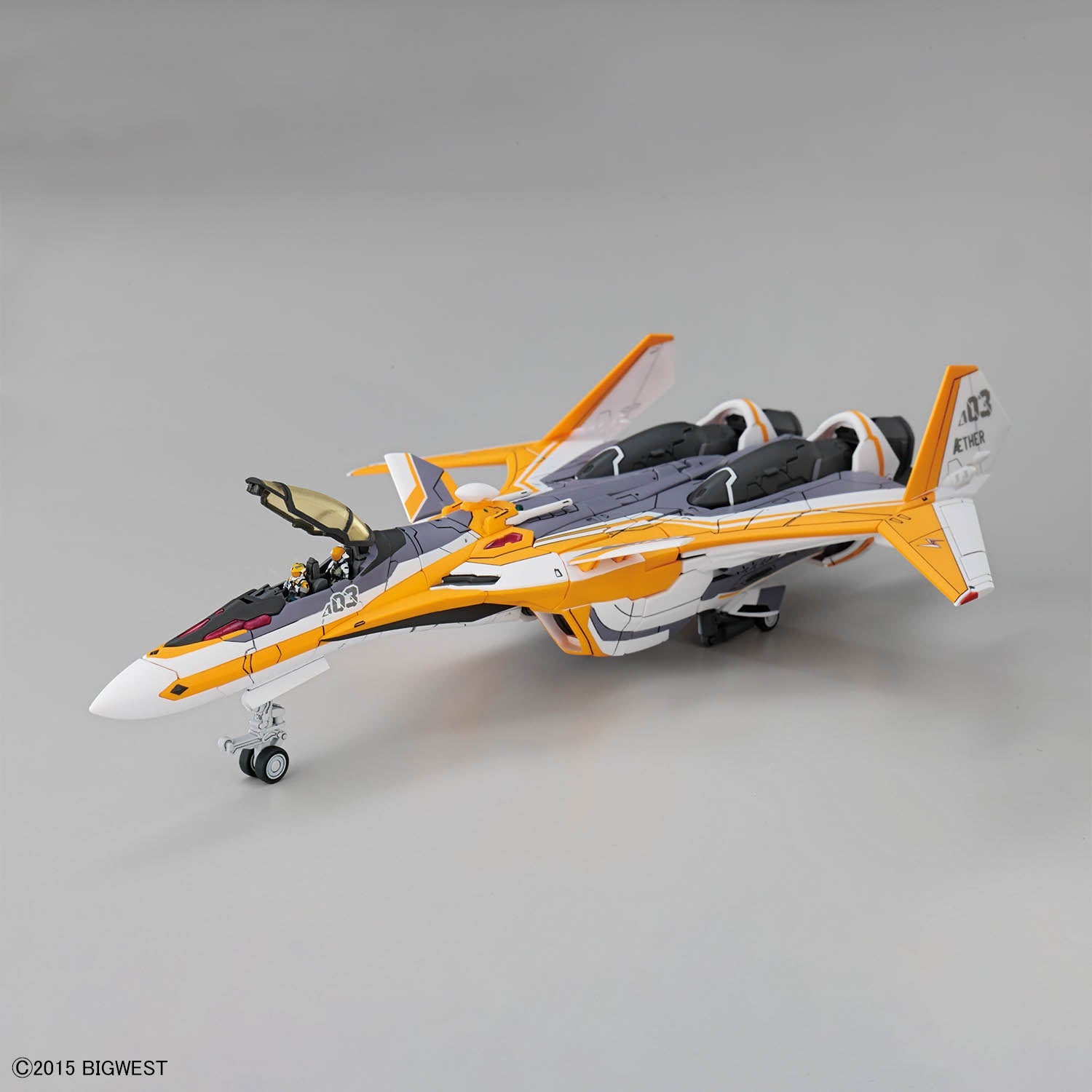 Bandai 2859010 1:100 HG VF-31E Siegfried (Chuck Mustang Use) Plastic Model Kit