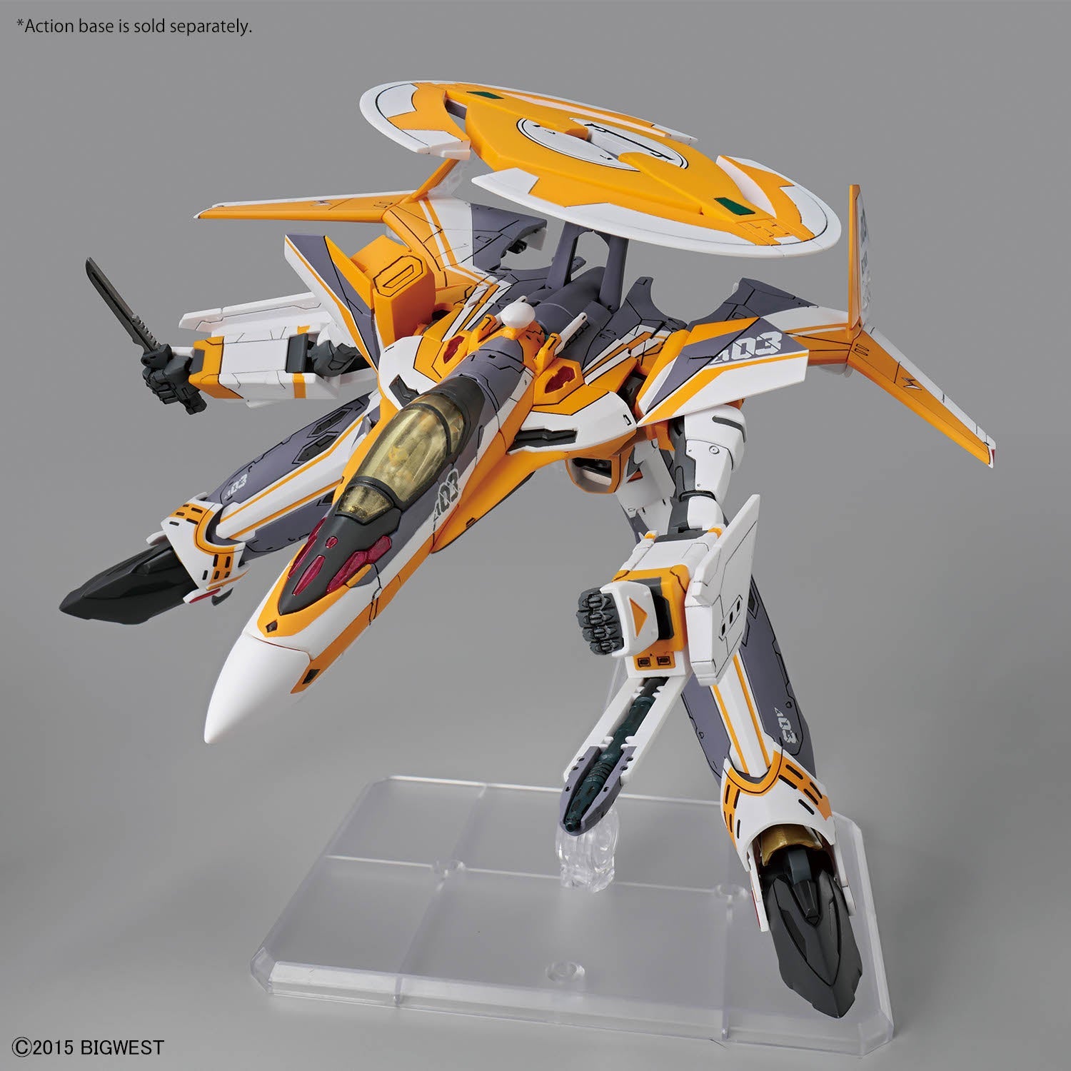 Bandai 2859010 1:100 HG VF-31E Siegfried (Chuck Mustang Use) Plastic Model Kit