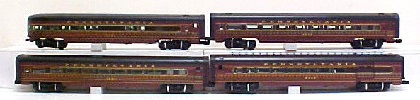 Lionel 6-29105 PRR 4 Car Trailblazer Pass. Car Set LN/Box