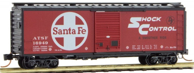 Micro-Trains 02000197 N ATSF 40' Plug & Sliding Door Boxcar #16949
