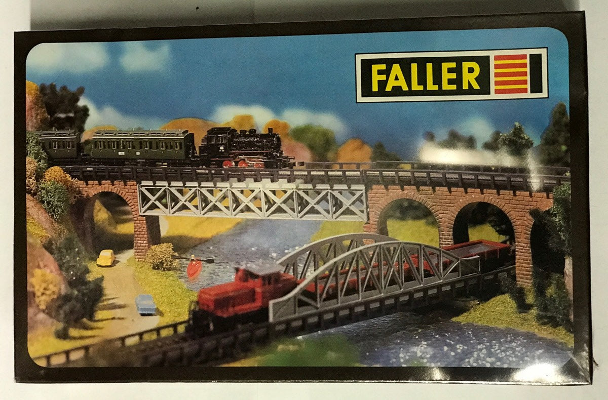 Faller 2912 Z Scale Steel Girder Bridge Kit (2 Pieces)