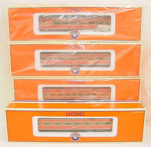 Lionel 6-29115 O Gauge Southern Pacific 4-Car Aluminum Passenger Set LN/Box
