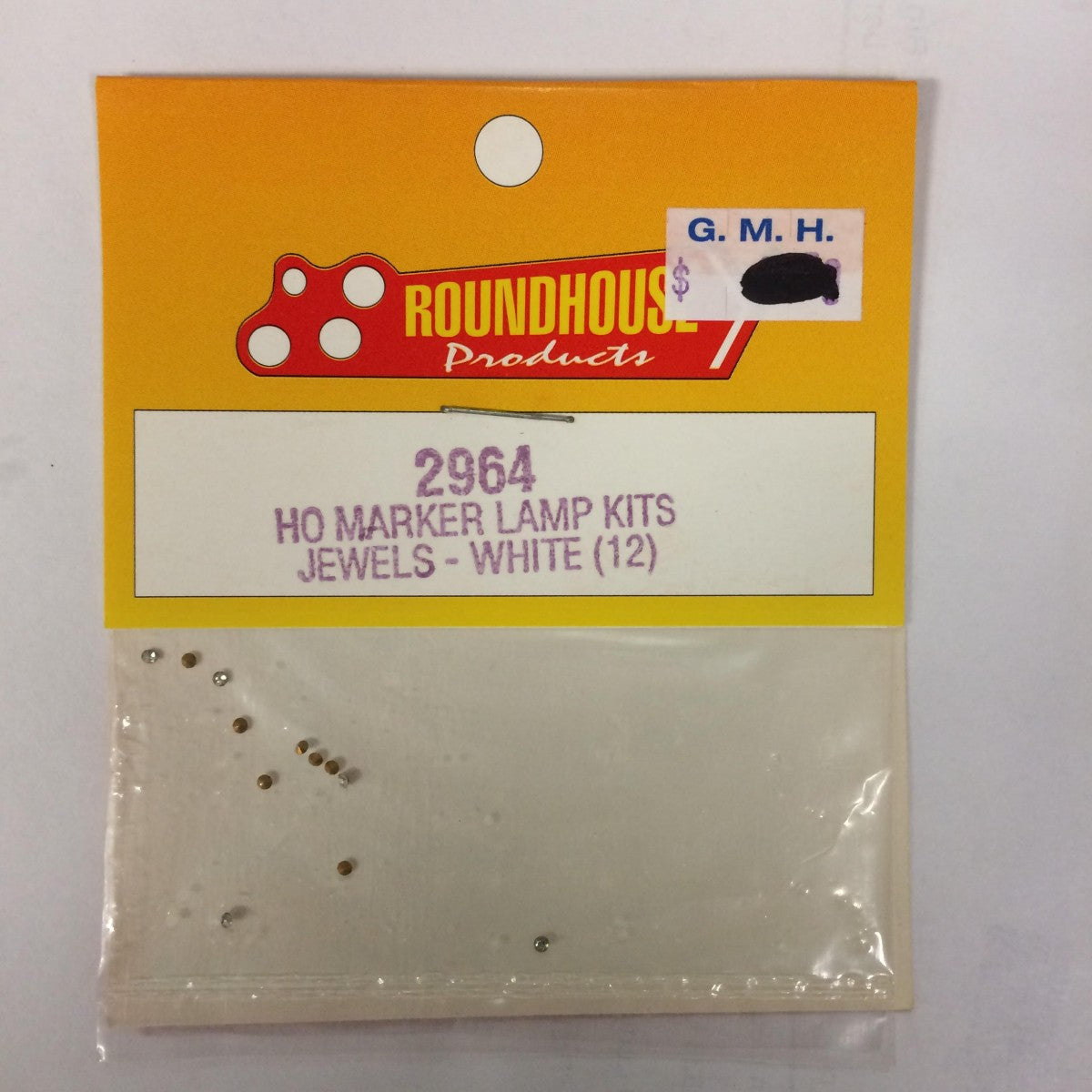 Roundhouse 2964 HO Marker Lamp White Jewel Kit (Pack of 12)