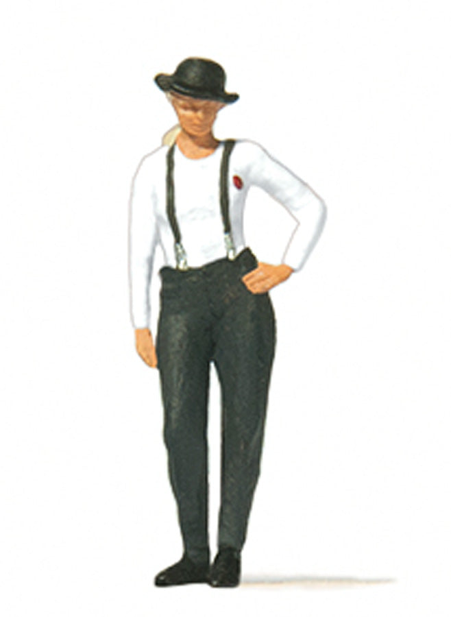 Preiser 28230 HO Woman in Bowler Hat Figure