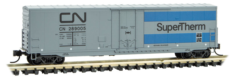 Micro-Trains 18100090 N CN 50' Standard 8' Plug Door Boxcar #289005