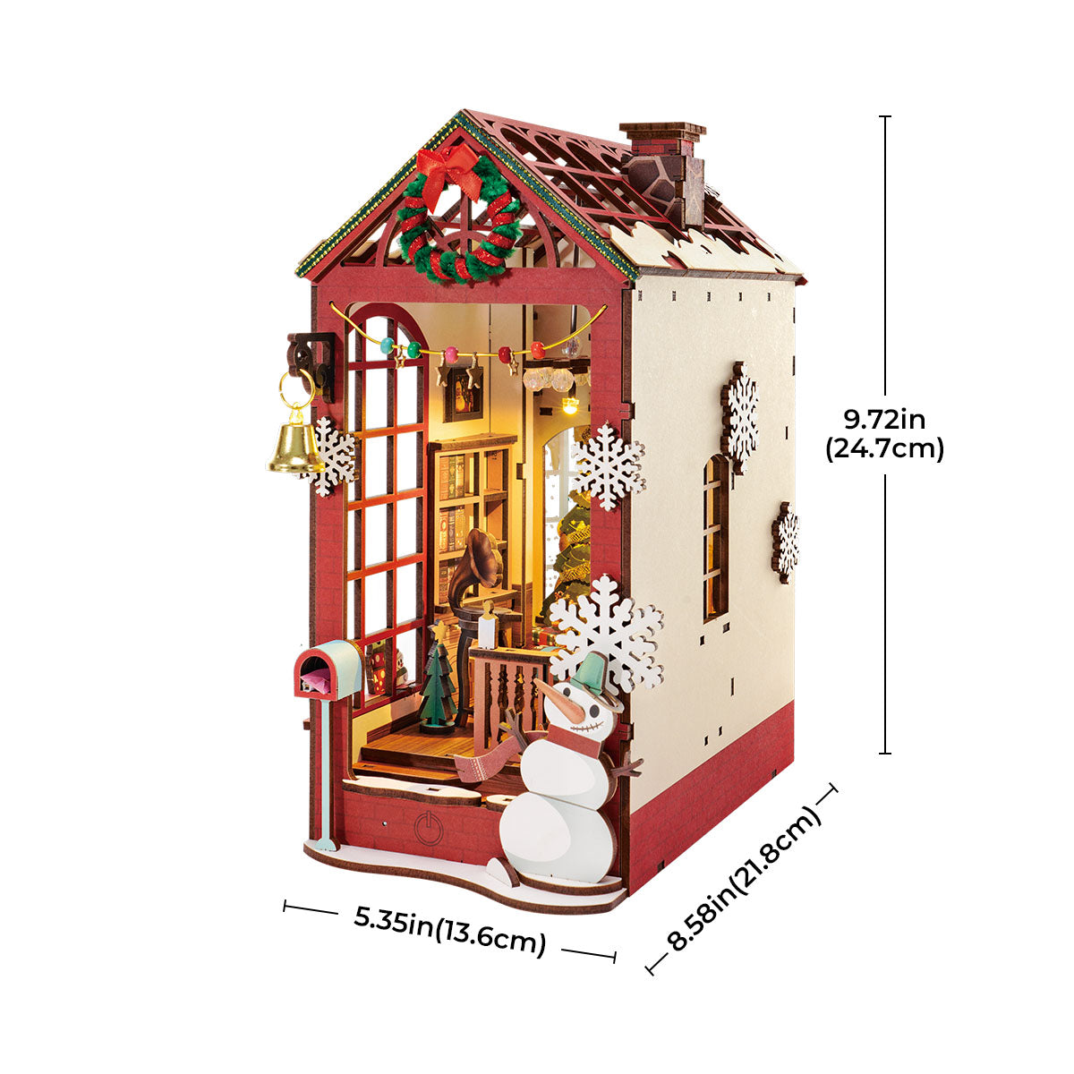 Robotime TGC07 Rolife Christmas Indoor Scene DIY Book Nook