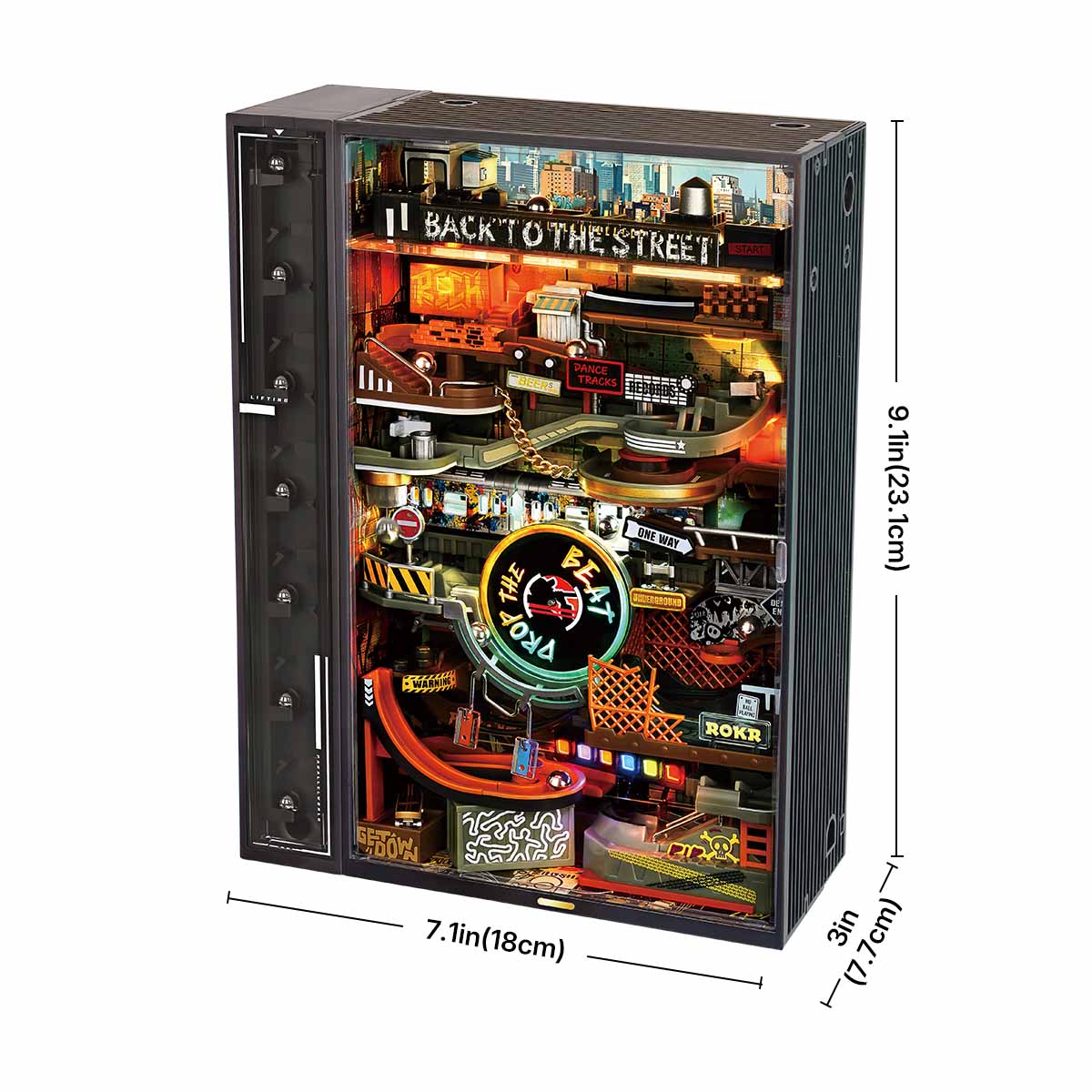 Robotime MR03S ROKR Hip-Hop Street Marble Run Mechanical 3D Puzzle