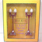 MTH 30-1081 O Maroon Red Diecast Teardrop Lamp Set
