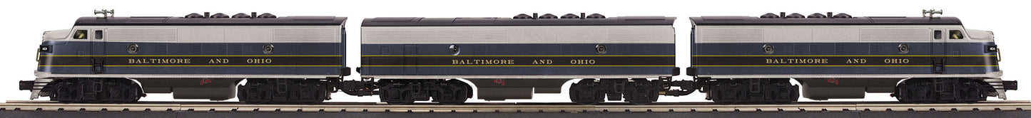 MTH 30-20802-1 Baltimore & Ohio F3 ABA Diesel Engine with PS3 #1404
