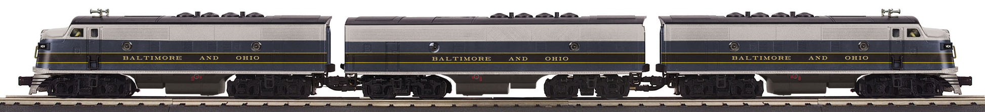 MTH 30-20802-1 Baltimore & Ohio F3 ABA Diesel Engine with PS3 #1404