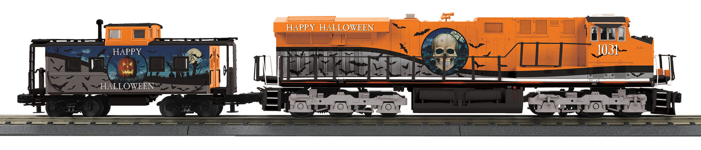 MTH 30-20975-1 O Gauge Halloween Diesel Freight Train Set #1031 w/PS3