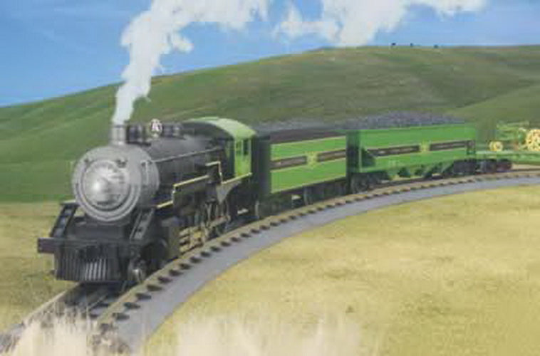MTH 30-4094-1 John Deere RailKing 4-6-0 O Gauge Steam Train Set w/PS 2.0 EX/Box