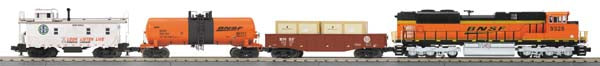 MTH 30-4220-1 BNSF RailKing SD70ACe O Gauge Diesel Freight Train Set w/PS 3.0 NIB