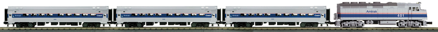 MTH 30-4246-1 O Gauge Amtrak Railking F40PH Diesel Passenger Train Set w/PS 3.0