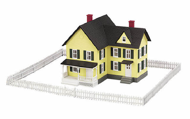 MTH 30-50002 O Scale Plastic White Fence Set (Set of 4)