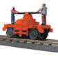 MTH 305236 O MoW Operating Handcar/orange #105
