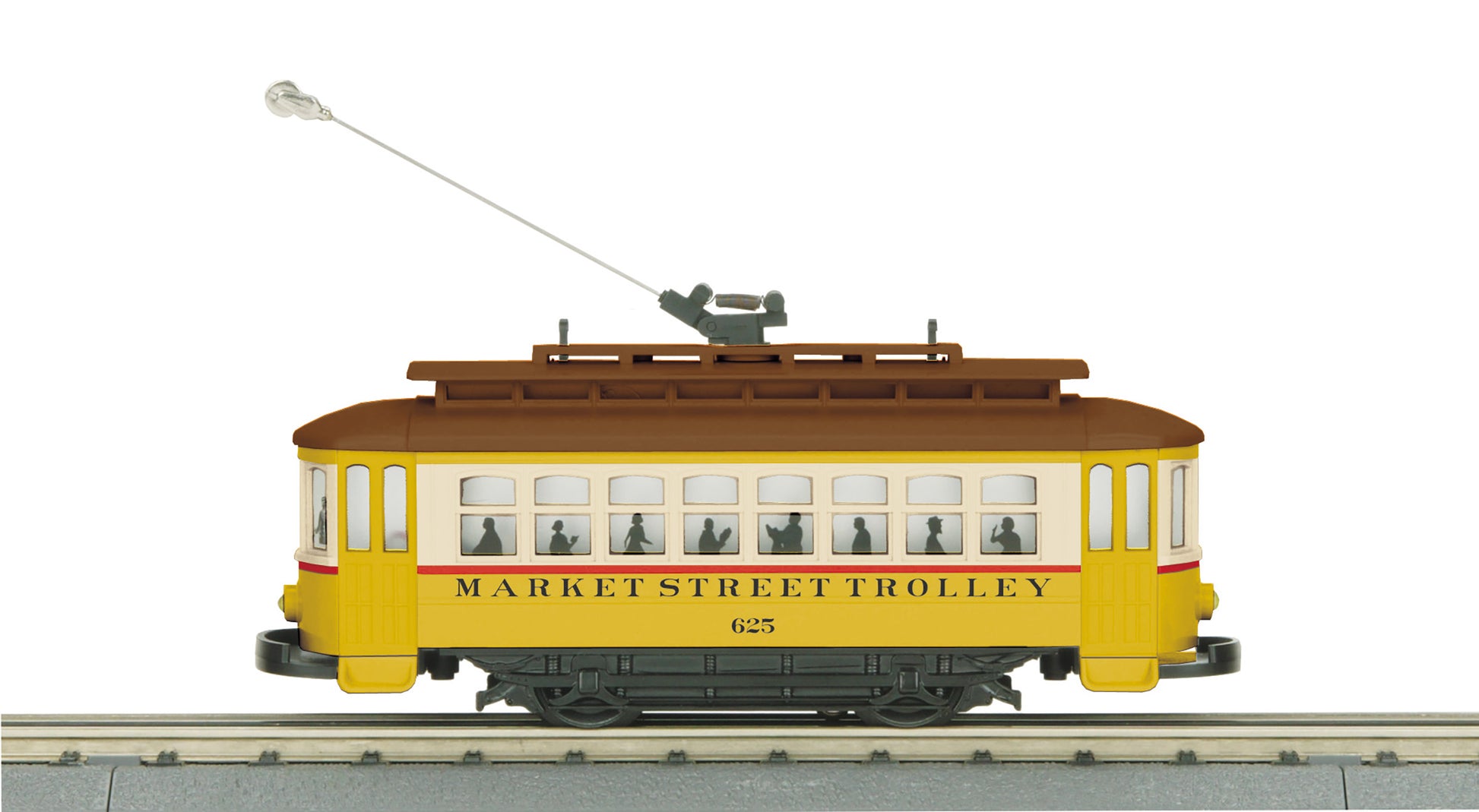 MTH 30-5229 O Market Street RailKing Bump-n-Go Trolley #625