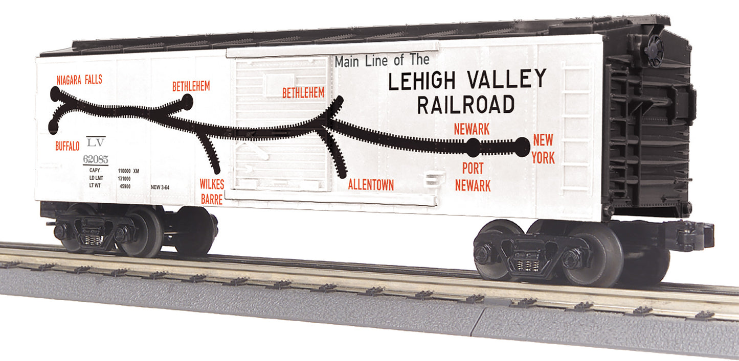 MTH 30-71116 O Lehigh Valley 40' Steel Boxcar #62085