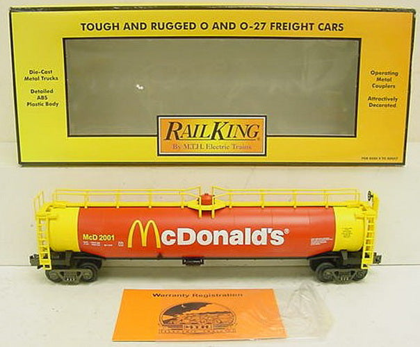 MTH 30-7339 McDonald's 35K Gallon 1 Dome Tank Car LN/Box