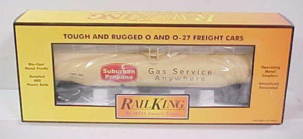 MTH 30-7340 O Gauge Suburban Propane 33k Gallon Tank Car LN/Box