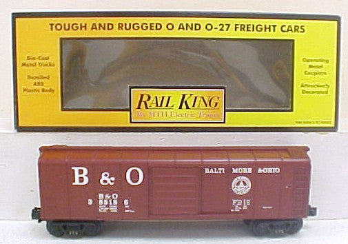 MTH 30-7429 O Gauge Baltimore & Ohio Rounded Roof Boxcar #385186 LN/Box