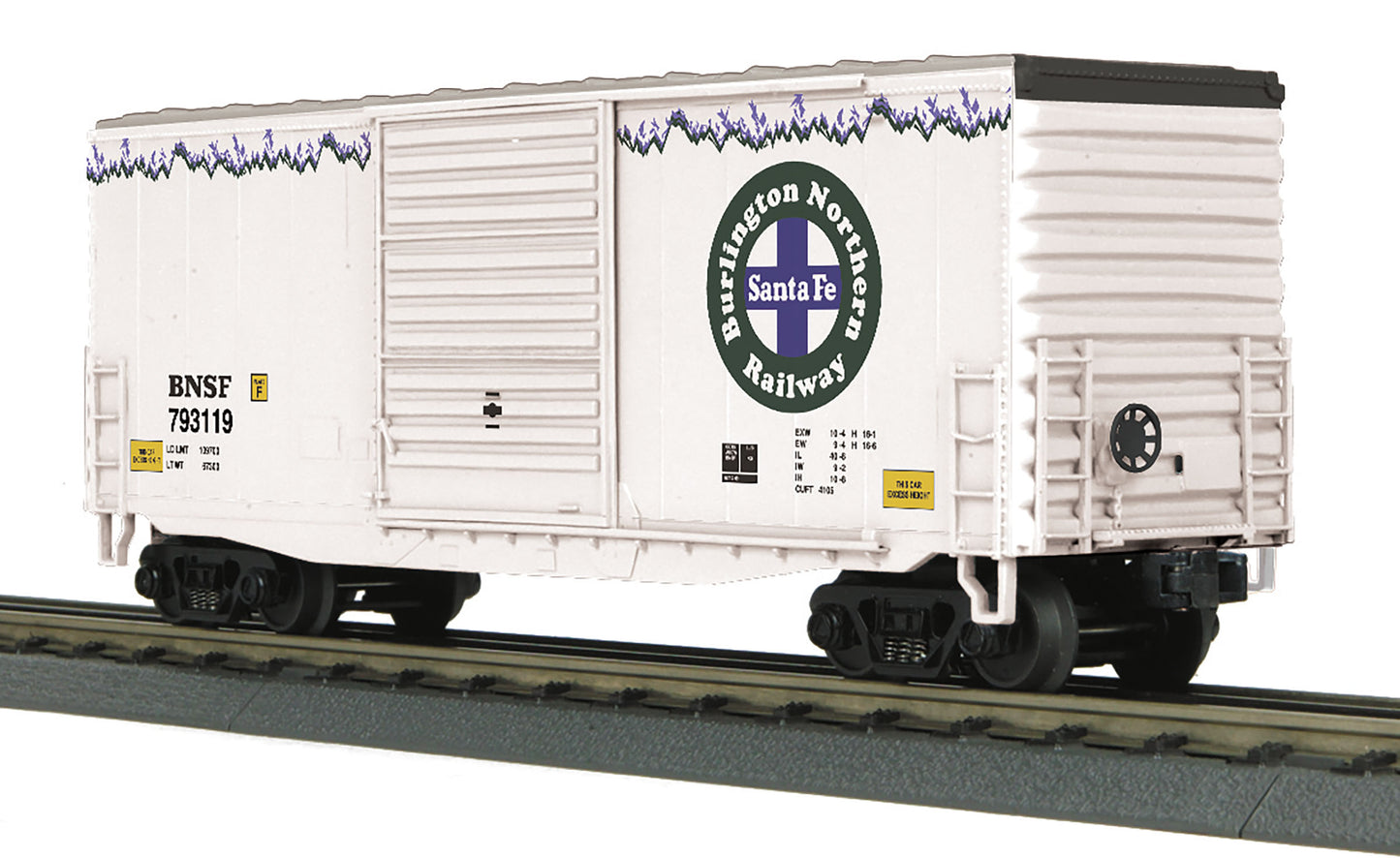 MTH 30-74988 O Scale BNSF RailKing 40' High Cube Box Car #793119