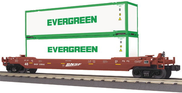 MTH 30-76319 O Gauge BNSF Husky Stack Car #238542