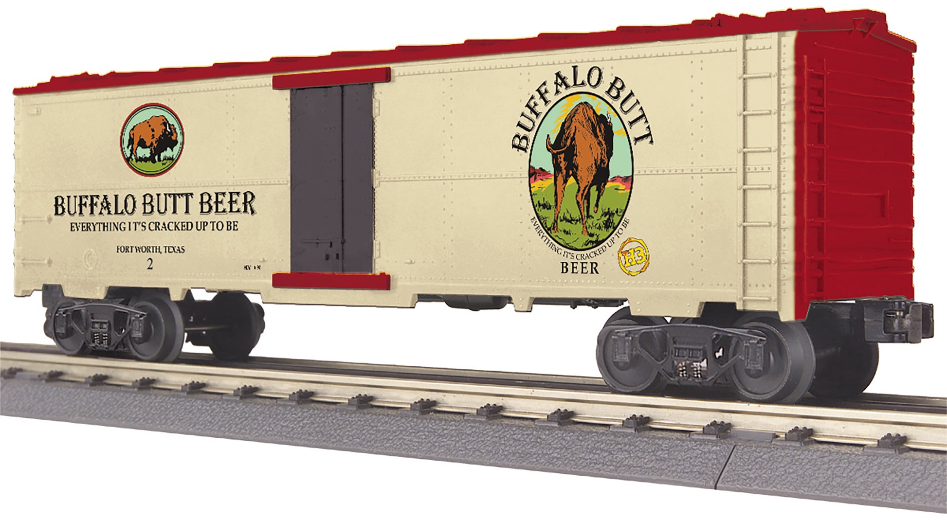 MTH 30-78227 O Buffalo Butt Beer RailKing Modern Reefer Car #2
