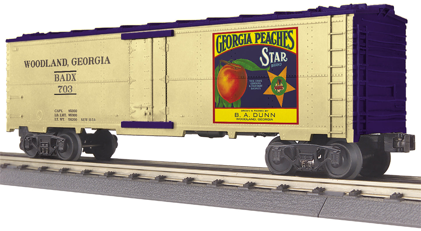 MTH 30-78244 O Gauge Georgia Peaches Modern Reefer Car #703