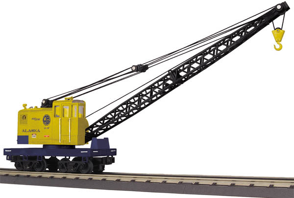 MTH 30-79283 O Gauge Alaska American Crane Car LN/Box