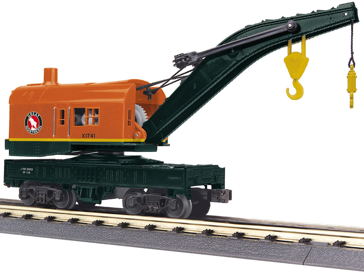 MTH 30-79709 O Great Northern RailKing Crane Car