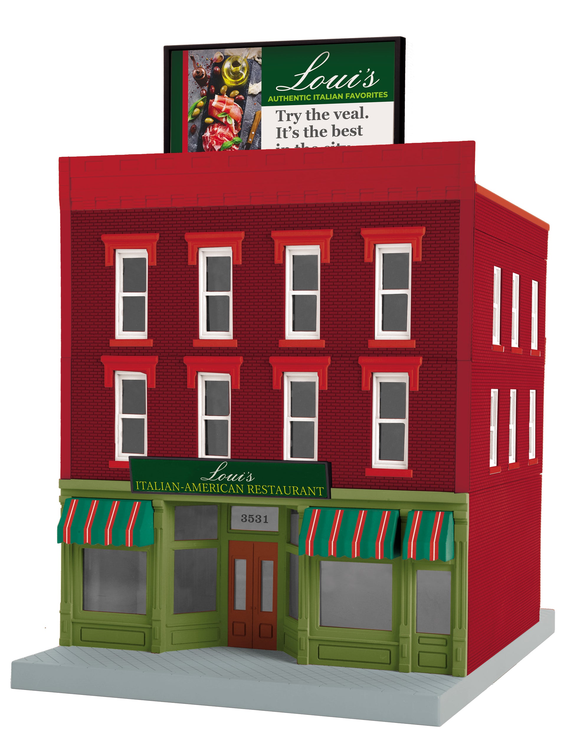MTH 30-90657 O Loui's Italian-American Restaurant 3-Story City Building 1