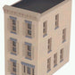 MTH 30-9079 O 3-Story Tan Town House with Dark Tan Trim LN/Box