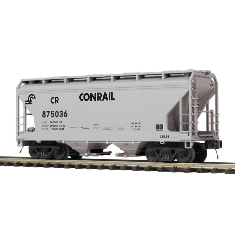 Atlas 3001093 O Conrail Premier 2-Bay Centerflow Hopper (3 Rail)