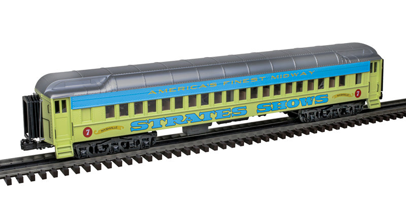 Atlas 3001773A O Strates Shows Blue Train Premier 70' Madison Passenger Car (4)