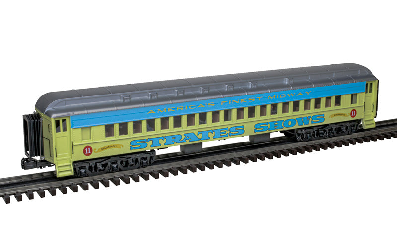 Atlas 3001773A O Strates Shows Blue Train Premier 70' Madison Passenger Car (4)