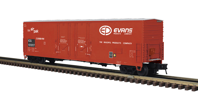 Atlas 3002983 O Illinois Central Gulf 2-Rail 53' Evans Double Plug Door Box Car
