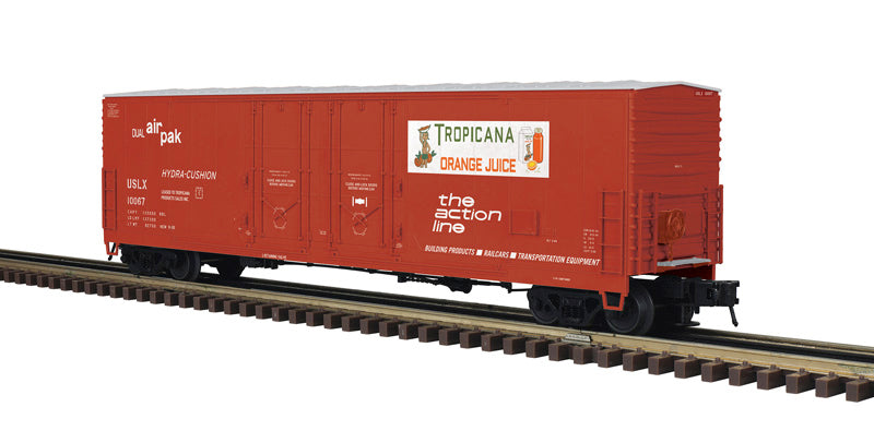 Atlas 3001985 O USLX - Cyprus 3-Rail 53' Evans Double Plug Door Box Car