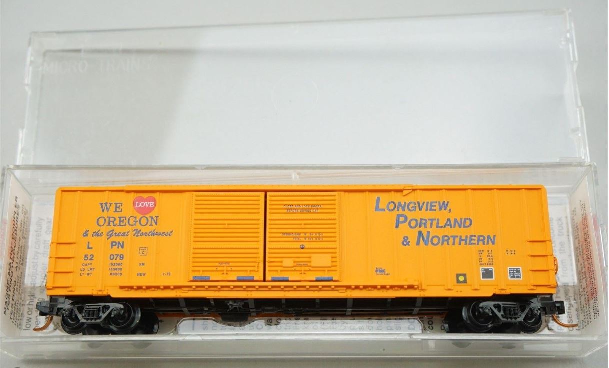 Micro-Trains 03000030 N LP&N 50' Double Door Rib Side Boxcar #52079 LN/Box
