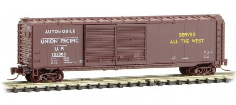 Micro-Trains 50600290 Z Union Pacific 50' Double Door Automobile Box Car #155000