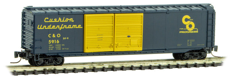 Micro-Trains 50600391 Z Chesapeake & Ohio 50' Standard Double Door Box Car #5916