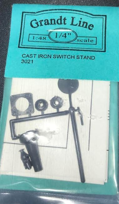 Grandt Line 3021 O And On3 3 Position Cast Iron Switch Stand Plastic Kit