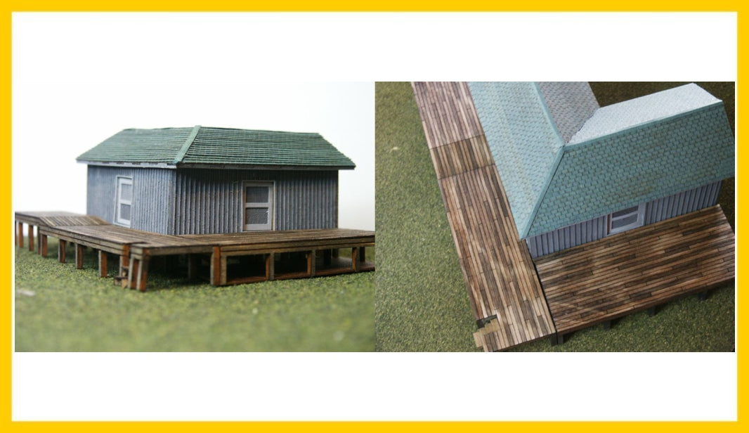 RS Laser Kits 3039-B N Linden Freight House Building Kit