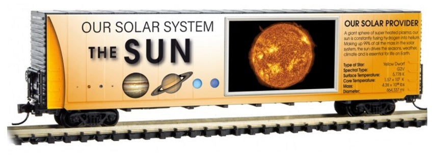 Micro-Trains 10202830 N The Sun Un-Lit Version 60' Double Plug Door Boxcar
