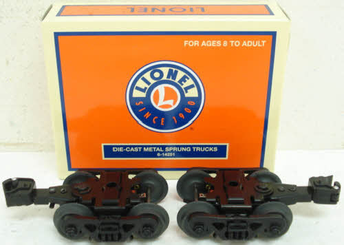 Lionel 6-14251 O Diecast Metal Sprung Trucks W/Rotating Bearing Caps (2)