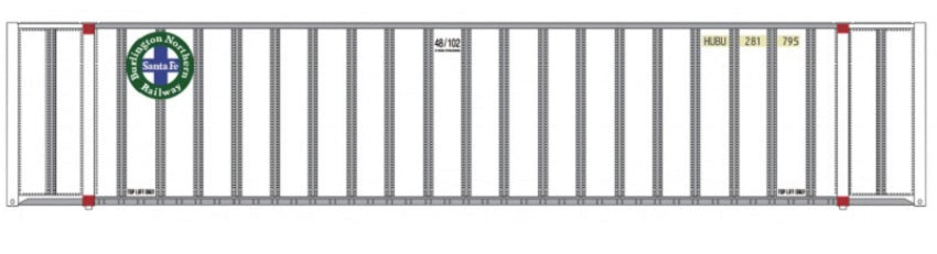 Micro-Trains 46800172 N BNSF 48' Rib Side Container #281964