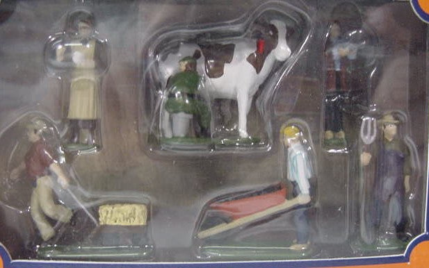 Lionel 6-24196 O Scale Farm People Hand Painted Figures (Set of 6) LN/Box