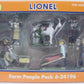Lionel 6-24196 O Scale Farm People Hand Painted Figures (Set of 6) LN/Box