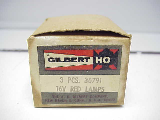 Gilbert 36791 16 Volt Red Bulbs (Box of 3)